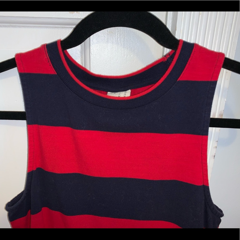 Striped midi dress